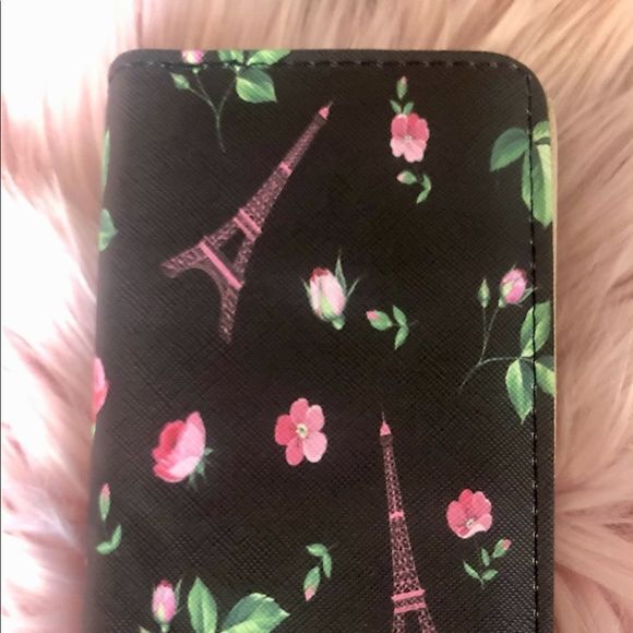 Stylish Paris Vibe Faux Leather Zip Around Wallet with Many Pockets/Card Slots - Picture 2 of 10